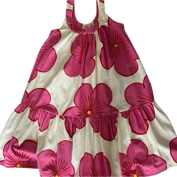 Kit +‎ Lili High Neck Pink Flower Flowy Girls Dress — 9/10 - Picture 1 of 12